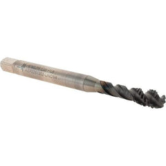 Walter-Prototyp - 1/4-20 UNC 3 Flute 2B Modified Bottoming Spiral Flute Tap - Powdered Metal, Hardlube Finish, 80.01mm OAL, Right Hand Flute, Right Hand Thread, Series AEP2251302 - USA Tool & Supply