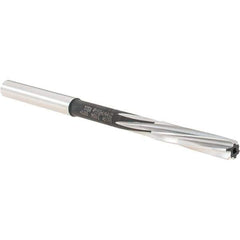 Walter-Titex - 6.02mm Cobalt 6 Flute Chucking Reamer - Spiral Flute, 6.3mm Straight Shank, 28mm Flute Length, 101mm OAL - USA Tool & Supply