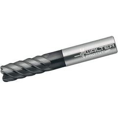 Walter-Prototyp - 16mm, 6 Flute, Single End, Solid Carbide, 2mm Corner Radius End Mill - 92mm OAL, 50° Helix, Right Hand Flute, 32mm LOC, Right Hand Cut - USA Tool & Supply