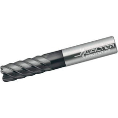 Walter-Prototyp - 16mm, 6 Flute, Single End, Solid Carbide, 1.5mm Corner Radius End Mill - 92mm OAL, 50° Helix, Right Hand Flute, 32mm LOC, Right Hand Cut - USA Tool & Supply