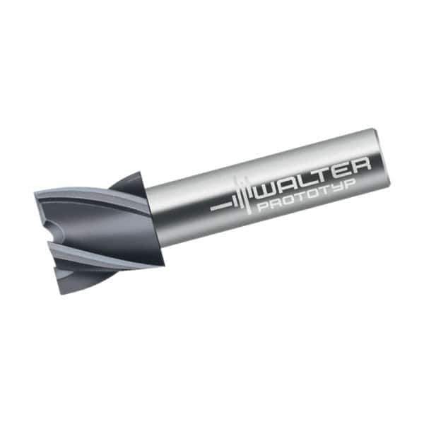 Walter-Prototyp - 20mm, 18mm LOC, 12mm Shank Diam, 65mm OAL, 5 Flute, Solid Carbide Square End Mill - Single End, TiAlN Finish, Spiral Flute, 30° Helix, Centercutting, Right Hand Cut, Right Hand Flute - USA Tool & Supply