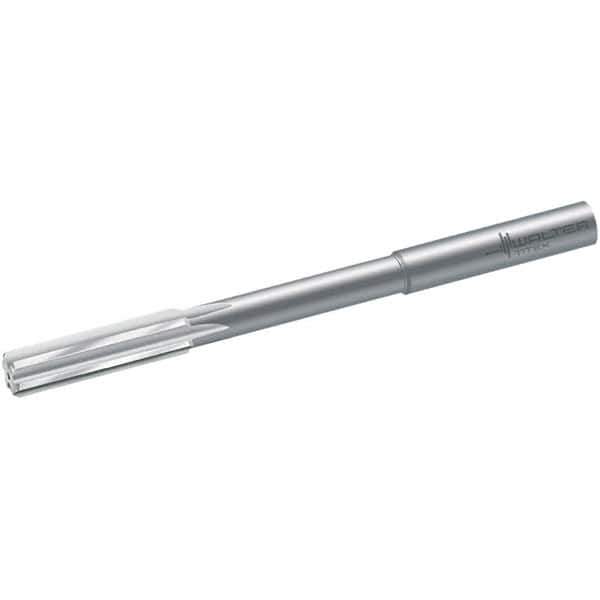 Walter-Titex - 12mm Solid Carbide 6 Flute Chucking Reamer - Straight Flute, 12mm Straight Shank, 44mm Flute Length, 151mm OAL - USA Tool & Supply