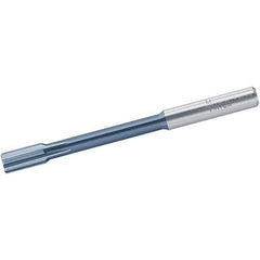 Walter-Titex - 9.99mm Solid Carbide 6 Flute Chucking Reamer - Straight Flute, 10mm Straight Shank, 20mm Flute Length, 120mm OAL - USA Tool & Supply