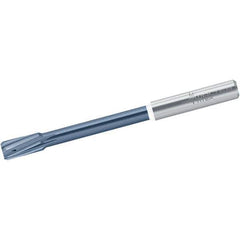Walter-Titex - 9mm Solid Carbide 6 Flute Chucking Reamer - Spiral Flute, 10mm Straight Shank, 20mm Flute Length, 100mm OAL - USA Tool & Supply