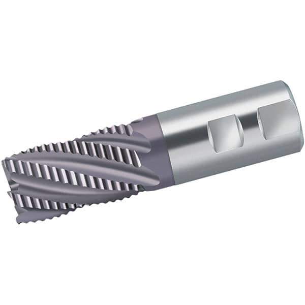 Walter-Prototyp - 14mm Diam, 26mm LOC, 4 Flute Powdered Metal Roughing Square End Mill - AlCrN Finish, 83mm OAL, 12mm Shank Diam, Single End, Extended Reach, Centercutting, 35° Helix - USA Tool & Supply