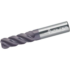 Walter-Prototyp - 16mm, 4 Flute, Single End, Solid Carbide, 4mm Corner Radius End Mill - 145mm OAL, 45° Helix, Right Hand Flute, 90mm LOC, Right Hand Cut - USA Tool & Supply