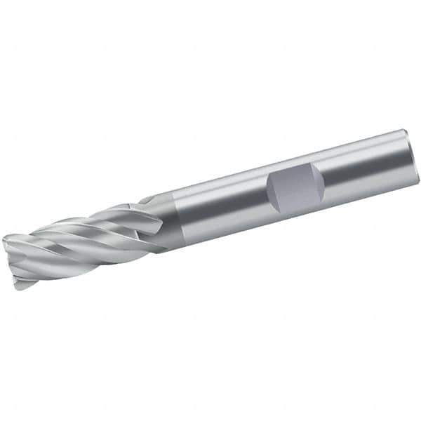 Walter-Prototyp - 18mm, 32mm LOC, 18mm Shank Diam, 92mm OAL, 4 Flute, Solid Carbide Square End Mill - Single End, TiAlN/TiAl Finish, Spiral Flute, 35/38° Helix, Centercutting, Right Hand Cut, Right Hand Flute - USA Tool & Supply