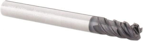 Walter-Prototyp - 6mm, 4 Flute, Single End, Solid Carbide, 1mm Corner Radius End Mill - 57mm OAL, 50° Helix, Right Hand Flute, 13mm LOC, Right Hand Cut - USA Tool & Supply