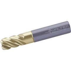 Walter-Prototyp - 6mm, 4 Flute, Single End, Solid Carbide, 1mm Corner Radius End Mill - 57mm OAL, 50° Helix, Right Hand Flute, 10mm LOC, Right Hand Cut, 16mm Extended Reach - USA Tool & Supply