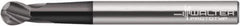 Walter-Prototyp - 12mm Diam, 13mm LOC, 4 Flute Solid Carbide Ball End Mill - TiAlN Finish, Single End, 100mm OAL, 12mm Shank Diam, Spiral Flute - USA Tool & Supply