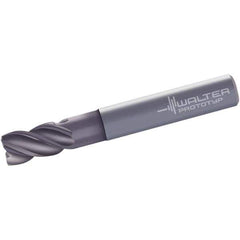 Walter-Prototyp - 16mm, 4 Flute, Single End, Solid Carbide, 2mm Corner Radius End Mill - 92mm OAL, 40° Helix, Right Hand Flute, 26mm LOC, Right Hand Cut, 42mm Extended Reach - USA Tool & Supply