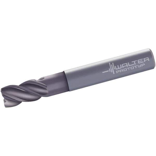 Walter-Prototyp - 16mm, 4 Flute, Single End, Solid Carbide, 0.2mm Corner Radius End Mill - 92mm OAL, 40° Helix, Right Hand Flute, 26mm LOC, Right Hand Cut, 42mm Extended Reach - USA Tool & Supply