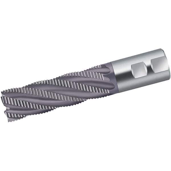 Walter-Prototyp - 12mm Diam, 53mm LOC, 4 Flute Powdered Metal Roughing Square End Mill - AlCrN Finish, 110mm OAL, 12mm Shank Diam, Single End, Extended Reach, Centercutting, 35° Helix - USA Tool & Supply