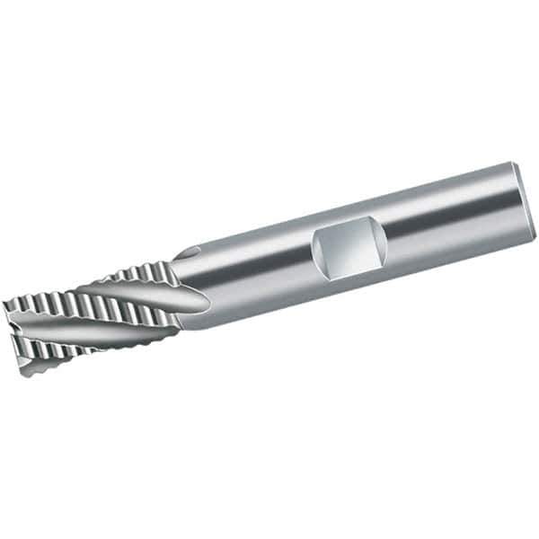 Walter-Prototyp - 8mm Diam, 19mm LOC, 4 Flute Powdered Metal Roughing Square End Mill - AlCrN Finish, 69mm OAL, 10mm Shank Diam, Single End, Centercutting, 35° Helix - USA Tool & Supply