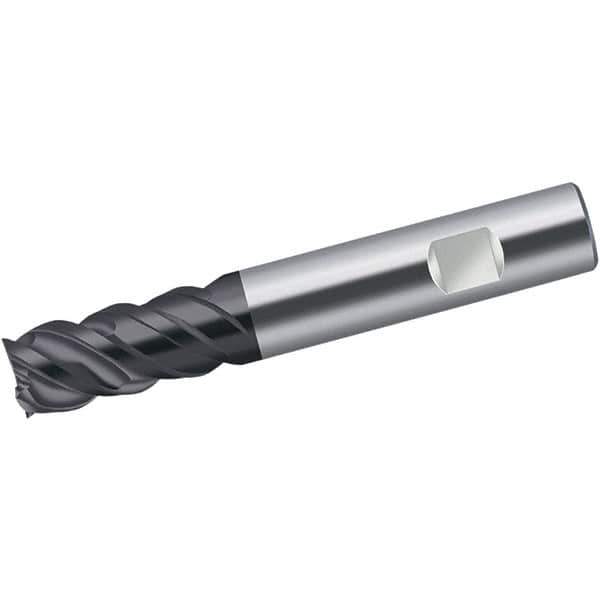 Walter-Prototyp - 16mm, 32mm LOC, 16mm Shank Diam, 92mm OAL, 4 Flute, Solid Carbide Square End Mill - Single End, TiAlN Finish, Spiral Flute, 50° Helix, Centercutting, Right Hand Cut, Right Hand Flute - USA Tool & Supply