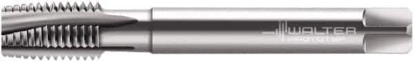 Walter-Prototyp - 9/16-18 UNF, 4 Flute, Bright Finish, Powdered Metal Spiral Point Tap - Plug Chamfer, Right Hand Thread, 3-19/32" OAL, 26.01mm Thread Length, 10.9mm Shank Diam, 3B Class of Fit, Series A2325760 - Exact Industrial Supply