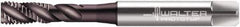Walter-Prototyp - M6x1.00 Metric 3 Flute 6HX Bottoming Spiral Flute Tap - Powdered Metal, Hardlube Finish, 80mm OAL, Right Hand Flute, Right Hand Thread, Series EP2051362 - USA Tool & Supply