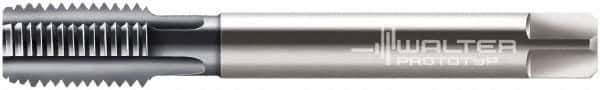 Walter-Prototyp - 7/16-20 UNF 2B 4 Flute TiCN Finish Powdered Metal Straight Flute Machine Tap - Modified Bottoming, Right Hand Thread, 100mm OAL, 19.99mm Thread Length, Oversize, Through Coolant - USA Tool & Supply