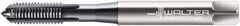 Walter-Prototyp - 1/4-28 UNF 2B 4 Flute TiCN Finish Powdered Metal Straight Flute Machine Tap - Modified Bottoming, Right Hand Thread, 80.01mm OAL, 15.01mm Thread Length, Oversize, Through Coolant - Exact Industrial Supply