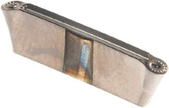 Walter - 1E200N10GX RD4 Grade WSM33S, 2mm Cutting Width Carbide Grooving Insert - 1mm Max Depth of Cut, Neutral, 1mm Corner Radius, TiAlN/Al2O3/ZrCN Finish - USA Tool & Supply
