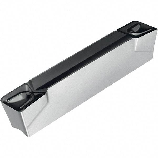 Walter - 4E600N05GX UD6 Grade WSM33S, 6mm Cutting Width Carbide Grooving Insert - 3.5mm Max Depth of Cut, Neutral, 0.5mm Corner Radius, TiAlN/Al2O3/ZrCN Finish - USA Tool & Supply