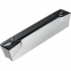 Walter - 3E500N04GX UD6 Grade WSM23S, 5mm Cutting Width Carbide Grooving Insert - 3mm Max Depth of Cut, Neutral, 0.4mm Corner Radius, TiAlN/Al2O3/ZrCN Finish - USA Tool & Supply
