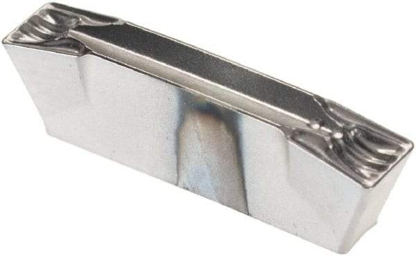 Walter - 2E300N03GX UF4 Grade WSM43S, 3mm Cutting Width Carbide Grooving Insert - 2mm Max Depth of Cut, Neutral, 0.3mm Corner Radius, TiAlN/Al2O3/Al Finish - USA Tool & Supply