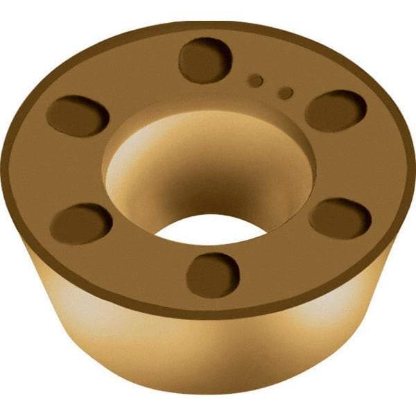 Walter - RDMW10T3M0 A27 Grade WKP35S Carbide Milling Insert - TiCN/Al2O3/TiCN Finish, 0.1563" Thick, 10mm Inscribed Circle - USA Tool & Supply