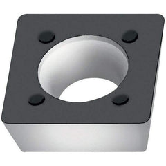 Walter - SPMW060304 A57 Grade WAK15 Carbide Milling Insert - TiCN/Al2O3/TiN Finish, 0.1252" Thick, 1/4" Inscribed Circle, 0.4mm Corner Radius - USA Tool & Supply