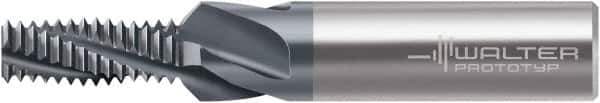 Walter-Prototyp - M16x2.00, 0.5354" Cutting Diam, 4 Flute, Solid Carbide Helical Flute Thread Mill - Internal Thread, 32mm LOC, 92mm OAL, 18mm Shank Diam - USA Tool & Supply