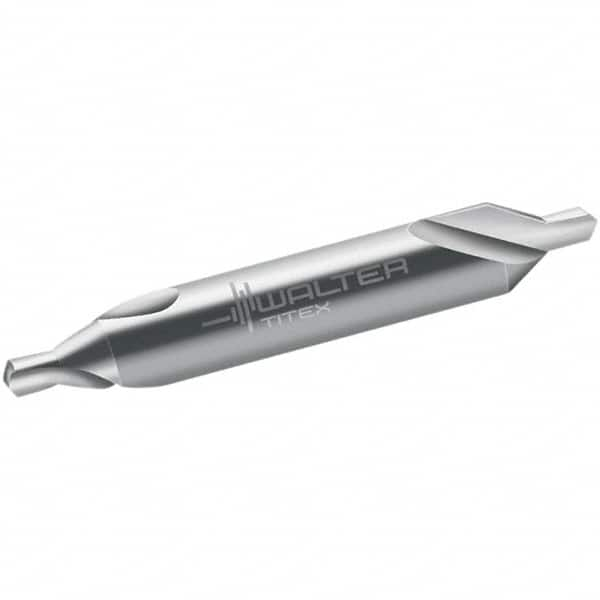 Walter-Titex - Metric Plain Cut 60° Incl Angle Solid Carbide Combo Drill & Countersink - USA Tool & Supply