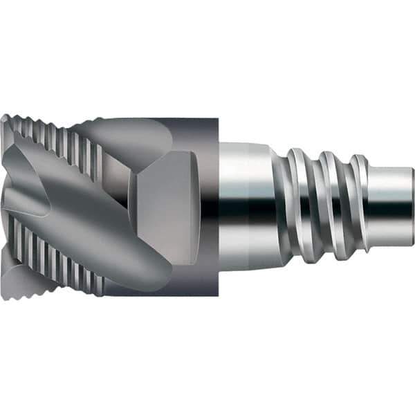 Walter-Prototyp - H3E Carbide End Milling Tip Insert - TiAlN Finish, 4 Flutes, 12mm Cutting Diam, 6.5mm Depth of Cut, 14.5mm Extension, 1/64" Cnr Rad - USA Tool & Supply