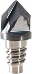 Walter-Prototyp - H1E Carbide Chamfer Milling Tip Insert - TiAlN Finish, 2 Flutes, 16mm Cutting Diam, 7.5mm Depth of Cut, 18.1mm Extension - USA Tool & Supply