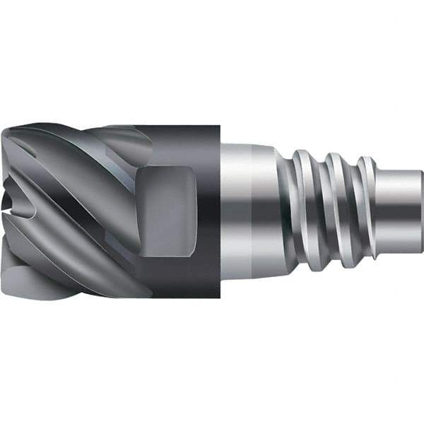 Walter-Prototyp - AH3E Carbide End Milling Tip Insert - TiAlN Finish, 6 Flutes, 12.7mm Cutting Diam, 7.01mm Depth of Cut, 14.61mm Extension - USA Tool & Supply