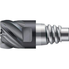 Walter-Prototyp - AH3E Carbide End Milling Tip Insert - TiAlN Finish, 6 Flutes, 12.7mm Cutting Diam, 7.01mm Depth of Cut, 14.61mm Extension - USA Tool & Supply