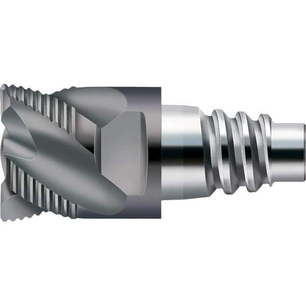 Walter-Prototyp - AH3E Carbide End Milling Tip Insert - TiAlN Finish, 4 Flutes, 12.7mm Cutting Diam, 7.01mm Depth of Cut, 14.61mm Extension, 1/64" Cnr Rad - USA Tool & Supply