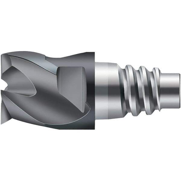Walter-Prototyp - H3E Carbide End Milling Tip Insert - TiAlN Finish, 3 Flutes, 10mm Cutting Diam, 5.5mm Depth of Cut, 12.4mm Extension - USA Tool & Supply