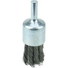 Vortec Pro 3/4″ Knot Wire End Brush, .014″ Steel Fill, 1/4″ Stem - USA Tool & Supply