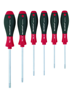 6 Piece - T8; T10; T15; T20; T25; T30 MagicSpring® - SoftFinish® Cushion Grip -  Torx Screw Holding Screwdriver Set - USA Tool & Supply