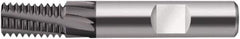 Walter-Prototyp - 0.3937" Cutting Diam, 5 Flute, Solid Carbide Helical Flute Thread Mill - Internal Thread, 20mm LOC, 72mm OAL, 10mm Shank Diam - USA Tool & Supply