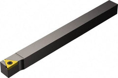 Sandvik Coromant - STJCR/L-S, Left Hand Cut, -3° Lead Angle, 12mm Shank Height x 12mm Shank Width, Neutral Rake Indexable Turning Toolholder - 125mm OAL, TCMT 11 02 04, TCMT 2(1.5)1 Insert Compatibility, Series CoroTurn 107 - USA Tool & Supply