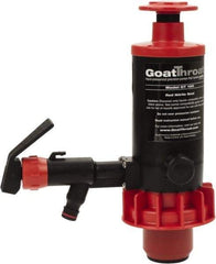 GoatThroat Pumps - 3/8" Outlet, 4 GPM, Polypropylene Hand Operated Transfer Pump - 56" OAL, For up to 55 Gal Drums, For Lightweight Oils & Petroleum Fluids with Flash Point Above 100°F (e.g., Diesel Fuel & Kerosene) - USA Tool & Supply