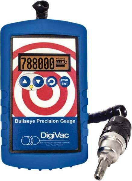 DigiVac - Vacuum Gauges Type: Electronic Vacuum Gauge Vacuum Range: 1 - 800,000 Microns - USA Tool & Supply