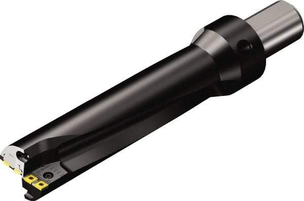 Sandvik Coromant - 9.828" Max Drill Depth, 3.17143xD, 70mm Diam, Indexable Insert Drill - 2 Inserts, 2" Shank Diam, Flange Shank - USA Tool & Supply