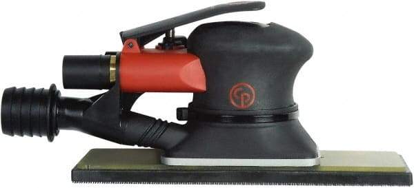 Chicago Pneumatic - 10,000 OPM, 9 CFM Air Consumption, 90 psi Air Pressure, Jitter Bug Air Orbital Sander - Rectangular Pad, 1/4" Inlet - USA Tool & Supply