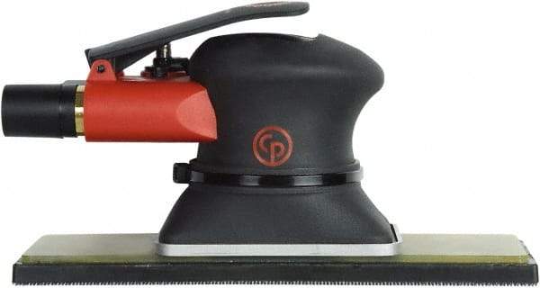 Chicago Pneumatic - 10,000 OPM, 9 CFM Air Consumption, 90 psi Air Pressure, Jitter Bug Air Orbital Sander - Rectangular Pad, 1/4" Inlet - USA Tool & Supply