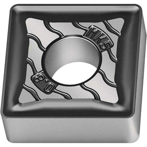 Walter - SNMG434 MK5 Grade WKK20S Carbide Turning Insert - TiCN/Al2O3/TiCN Finish, 90° Square, 1/2" Inscr Circle, 3/16" Thick, 1/16" Corner Radius - USA Tool & Supply