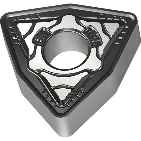 Walter - WNMG544 RP5 Grade WPP10S Carbide Turning Insert - TiCN/Al2O3/TiN Finish, 80° Trigon, 5/8" Inscr Circle, 1/4" Thick, 1/16" Corner Radius - USA Tool & Supply