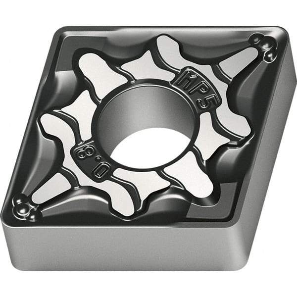 Walter - CNMG434 MP5 Grade WPP30S Carbide Turning Insert - TiCN/Al2O3/TiN Finish, 80° Diamond, 1/2" Inscr Circle, 3/16" Thick, 1/16" Corner Radius - USA Tool & Supply