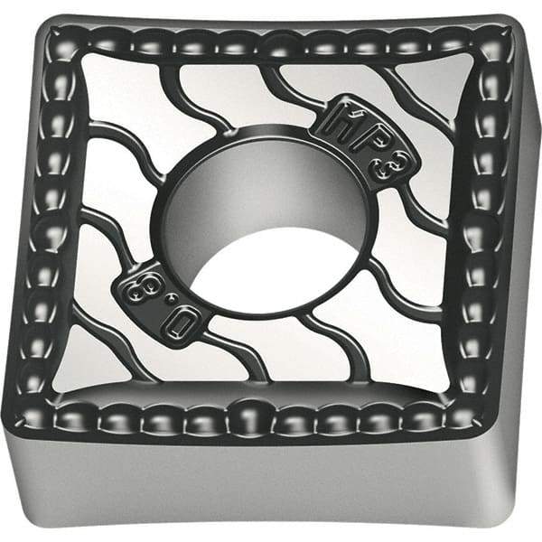 Walter - SNMG322 MP3 Grade WPP10S Carbide Turning Insert - TiCN/Al2O3/TiN Finish, 90° Square, 3/8" Inscr Circle, 1/8" Thick, 1/32" Corner Radius - USA Tool & Supply